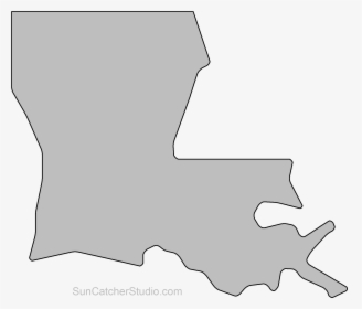 Louisiana Outline Pattern Png - Transparent Louisiana State Outline, Png Download, Transparent PNG