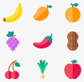 Fruits & Vegetables - Fruits And Vegetables Vector Png, Transparent Png, Transparent PNG