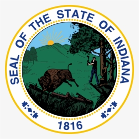 Indiana State Seal , Png Download - Seal Of Indiana, Transparent Png, Transparent PNG