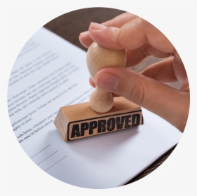 Approval Stamp Hand, HD Png Download, Transparent PNG