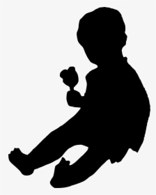 6 Baby Silhouette - Baby Silhouette Png, Transparent Png, Transparent PNG