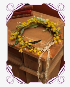 Silk Australian Native Wattle And Berry Flower Crown, - Artificial Flower, HD Png Download, Transparent PNG
