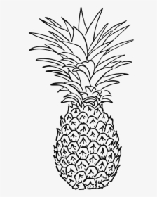 Pineapple Black And White Png, Transparent Png, Transparent PNG