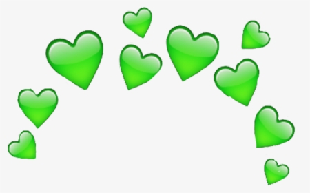 #heart #green #greenheart #freetoedit - Purple Heart Crown Transparent, HD Png Download, Transparent PNG