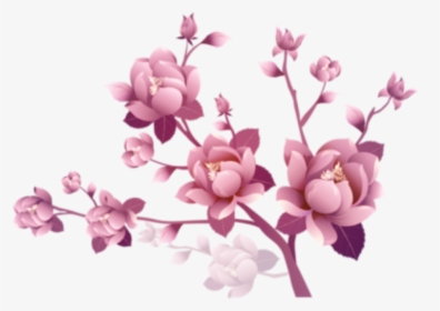 #flowers #flores #branch #rama #branches #ramas #limb - Transparent Background Purple Flowers Clipart, HD Png Download, Transparent PNG