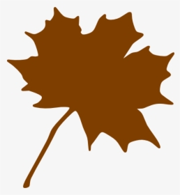 Foliage Clipart Brown Leaf - Orange Maple Leaf Clipart, HD Png Download, Transparent PNG