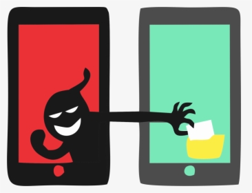 Mobile App Security - Mobile And Internet Security In Cartoon, HD Png  Download , Transparent Png Image - PNGitem