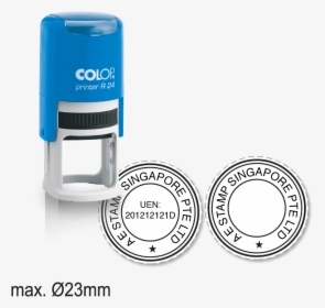 Round Company Stamp - Colop Stamp R24, HD Png Download, Transparent PNG