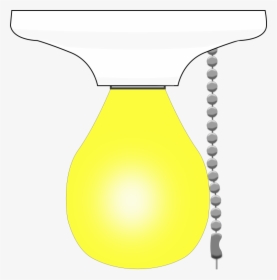 Lightbulb Light Bulb Clip Art At Vector 2 Image - Chain Light Switch Clipart, HD Png Download, Transparent PNG