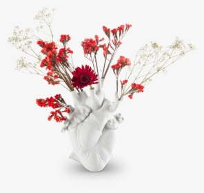 Love Bloom Heart Shaped Vase Seletti - Heart Vase, HD Png Download, Transparent PNG