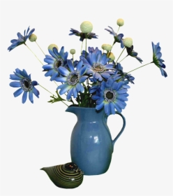 Flower Vases, Flowers, Plants, Polyvore, Beautiful, - Blue Flower In Vase, HD Png Download, Transparent PNG