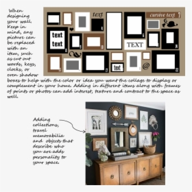 Collage Wall, How To Make A Collage Wall, Interior, HD Png Download, Transparent PNG