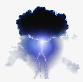 #thunder #lightning #clouds #sky #black #ftestickers - Lightning, HD Png Download, Transparent PNG