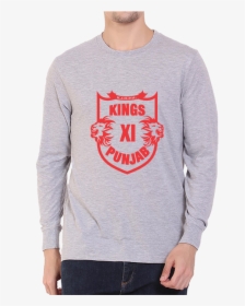 Ipl 04 Kings Xi Punjab Full Sleeve Grey - Rohit Sharma T Shirt, HD Png Download, Transparent PNG
