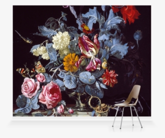 Vase Of Flowers With A Watch, HD Png Download, Transparent PNG