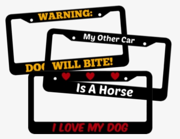 Animal And Insect License Plate Frames - Signage, HD Png Download, Transparent PNG