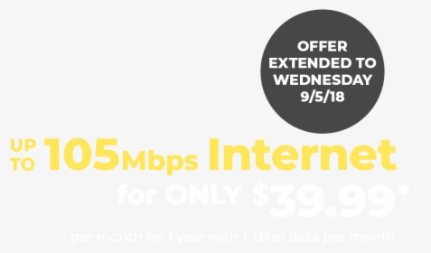 Up To 105mbps Internet For Only $39 - K Citymarket, HD Png Download, Transparent PNG