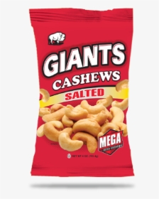 Salted Cashews - Giant Snacks, HD Png Download, Transparent PNG