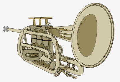 Trumpet, Horn, Musical Instrument, Brass, Cornet - Trumpet Clip Art, HD Png Download, Transparent PNG