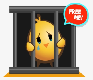 For Caring Kids Who Know That Chickens Shouldn T Live - Chicken In Cage Clipart, HD Png Download, Transparent PNG