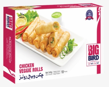 Big Bird Chicken Veggie Roll 540 Gm - Big Bird Chicken Tenders, HD Png Download, Transparent PNG