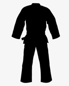 Robe Sleeve Uniform Male Silhouette - Silhouette, HD Png Download, Transparent PNG