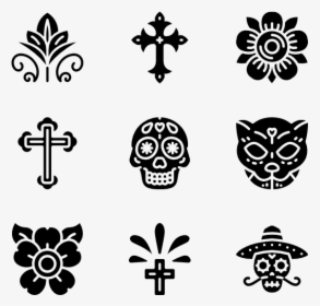 Day Of The Dead - Day Of The Dead Designs And Patterns, HD Png Download, Transparent PNG