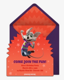 Chuck E Cheese Invitations, HD Png Download, Transparent PNG