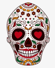 Day Of The Dead Sugar Skull - Transparent Day Of The Dead Clipart, HD Png Download, Transparent PNG