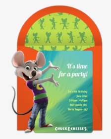Birthday Invitation For Chuck E Cheese, HD Png Download, Transparent PNG