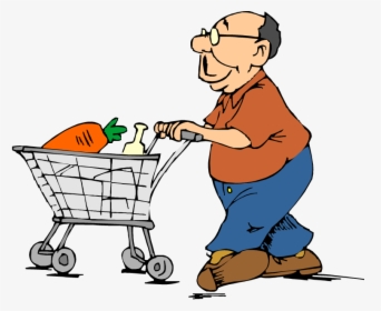Lady Clipart Grocery Shopping - Clipart Push And Pull, HD Png Download, Transparent PNG