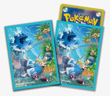 Transparent Pokemon Card Back Png - Pokemon Center Sleeves Pikachu, Png Download, Transparent PNG