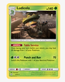 Ludicolo - 2/18 - Holo Rare - Pokemon Detective Pikachu Cards List, HD Png Download, Transparent PNG