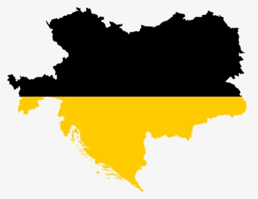Austria Hungary Flag Map, HD Png Download, Transparent PNG