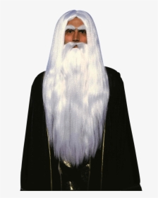 Merlin S Wizard Wig And Beard Set - Warlock Beard, HD Png Download, Transparent PNG