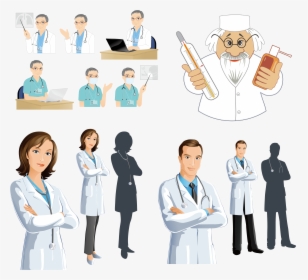 Physician Clip Art - Male And Female Doctors, HD Png Download, Transparent PNG