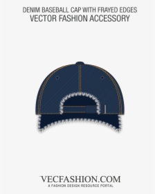 Denim Baseball Cap With Frayed Edges   Class Lazyload - Polo Shirt Design Women, HD Png Download, Transparent PNG