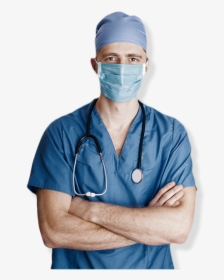 Male Doctor With Scrubs And Face Mask On - Ben Gurion University Medical School, HD Png Download, Transparent PNG