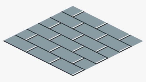 Grey Brick, Running Bond, Tile, Flooring, Diamond Shape - Floor Tiles Clipart, HD Png Download, Transparent PNG