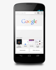 Chrome Beta Ntp Android - Android Phone Chrome Browser, HD Png Download, Transparent PNG