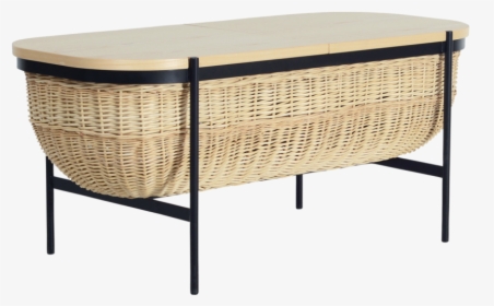 Willow Bench Black 2 - Wicker, HD Png Download, Transparent PNG