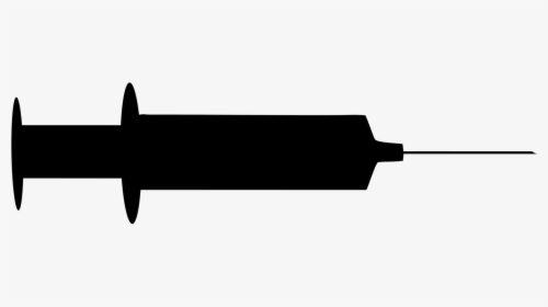 Syringe Clipart Black And White, HD Png Download, Transparent PNG