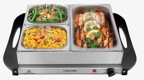Chefman Hot Plate Warming Tray With Stainless Steel - Tray, HD Png Download, Transparent PNG