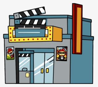 Cinema Clipart Movie Theatre - Movie Theater Cartoon Png, Transparent Png, Transparent PNG