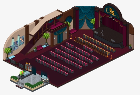 Habbo Theater Room, HD Png Download, Transparent PNG