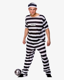 Prisoner Png - Male Prisoner Halloween Costume, Transparent Png, Transparent PNG