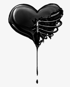 Broken Heart With Blood Dripping, HD Png Download, Transparent PNG