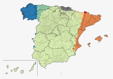 File Languages Wikimedia Commons - Ethnic Map Of Spain, HD Png Download, Transparent PNG