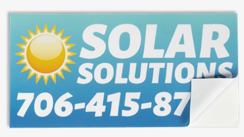Solar Bumper Sticker Cornered Png - Signage, Transparent Png, Transparent PNG