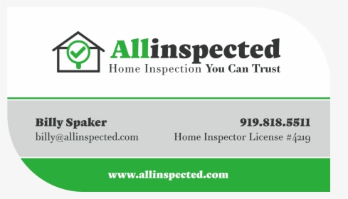 Home Inspection Business Card Design - Graphics, HD Png Download, Transparent PNG